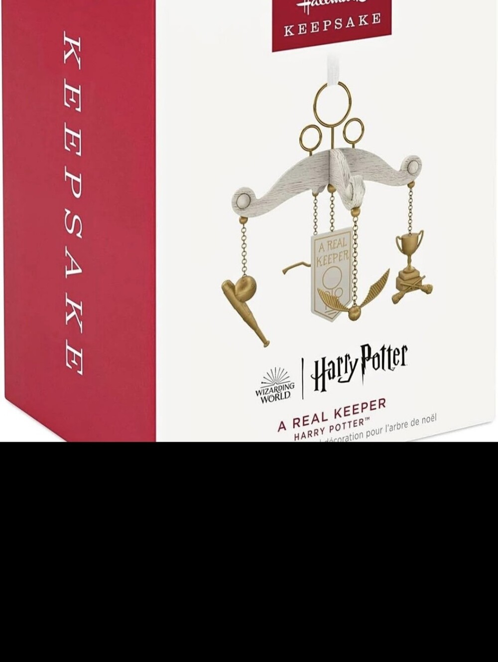 Hallmark Keepsake Harry Potter Ornament - Gold & White Wood Hanger